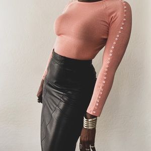 Silk Blend Knit Sweater